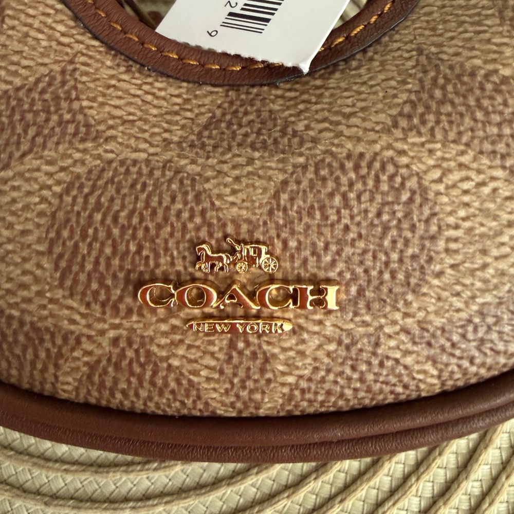 NWT Coach leather Monogram Mini Keychain/Charm Coin Bag - Picture 3 of 14